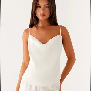 Kaia Cowl Neck Top - Butter